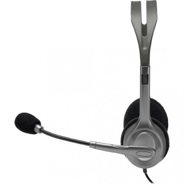 Logitech H110 Kablolu Stereo Kulaklık - Gri - 3