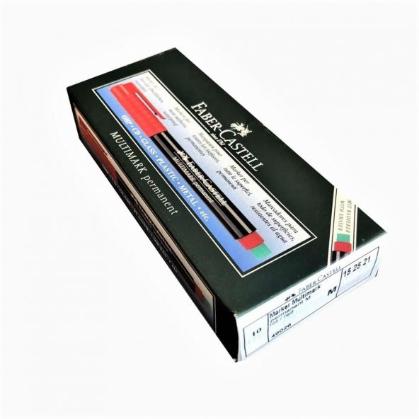 FABER PERMANENT ASETAT KALEMI M KIRMIZI 10 LU KUTU