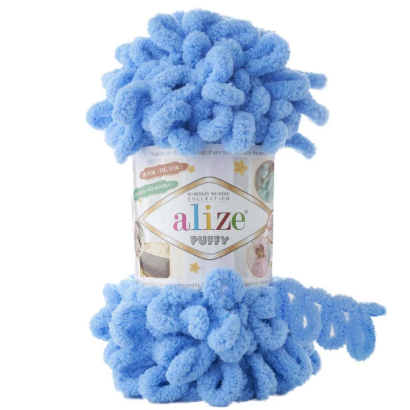 Alize Puffy El Örgü İpi 289 Mavi