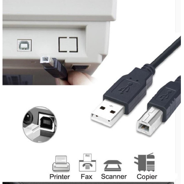 Umut Bilşim Teknolojileri - Hp Laserjet P2035n Usb Yazıcı Bağlantı Kablosu - 2