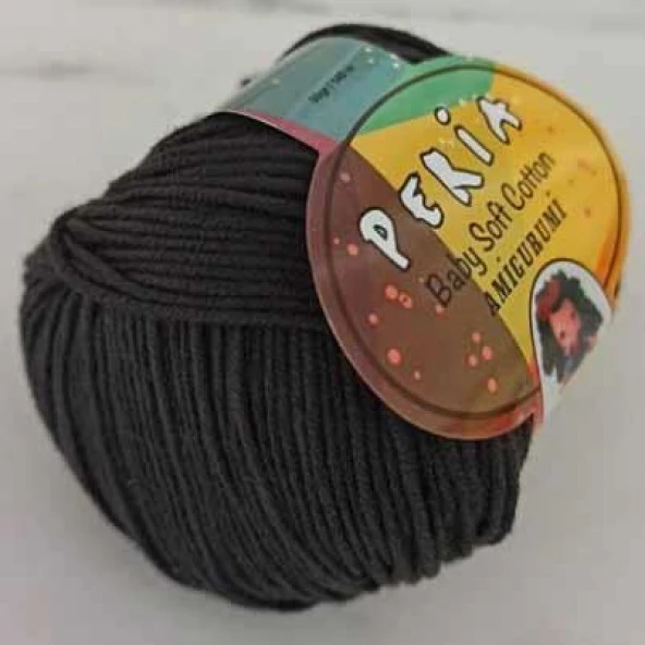 Peria Baby Cotton Amigurumi Örgü İpi 8 Siyah