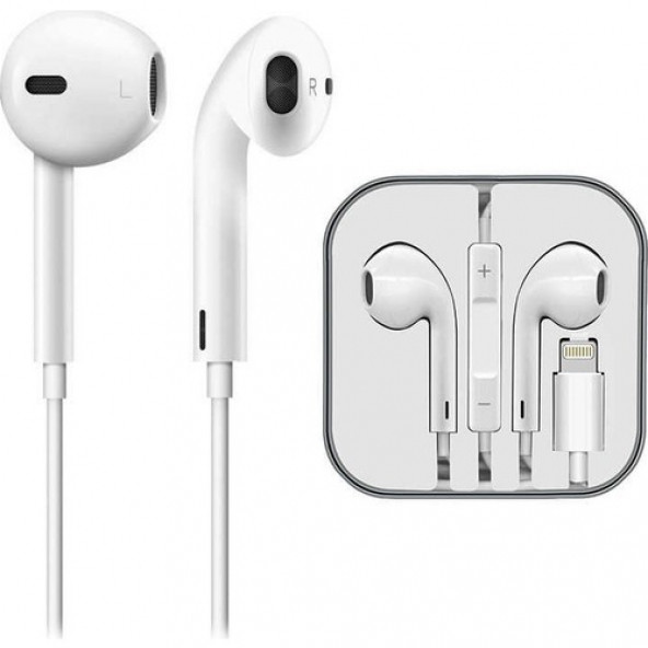 Apple Uyumlu Lightning Mikrofonlu Kablolu Kulaklık K22 - 3