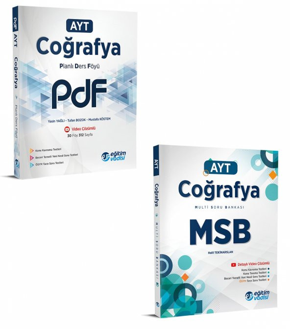 Eğitim Vadisi Ayt Coğrafya Pdf + Msb Seti 2 Kitap 2023