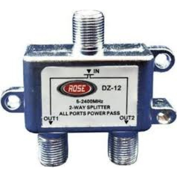 Class Dz-12 1 Giris 2 Çıkıs Kablo Tv Uydu Anten Çoklayıcı 2li Splitter