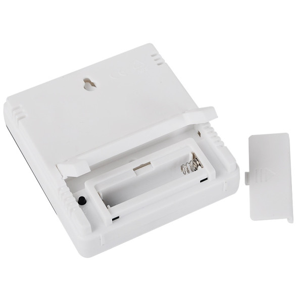 Masaüstü Dijital Termometre Nem Ölçer Saatli HTC-1 Pilli Termometre Sıcak  ve Nem Ölçer - 3