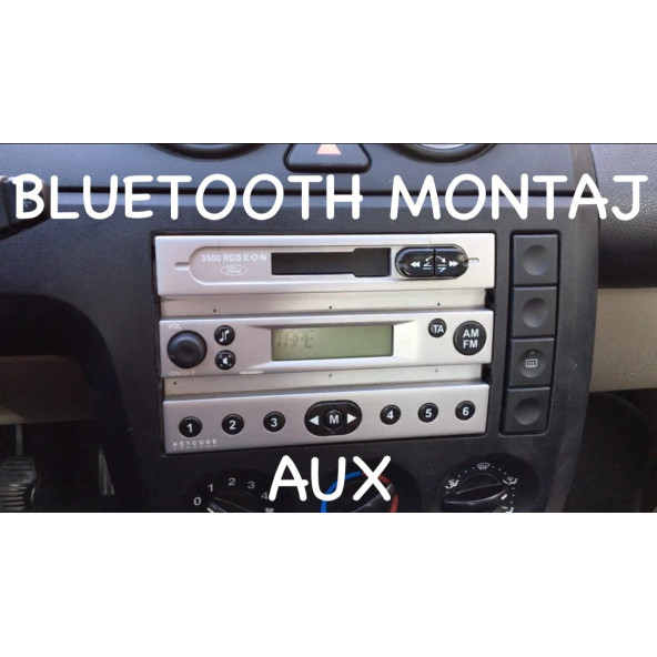 Ford Fiesta Titanium Bluetoothlu Oto Teyp Usbsd Çevirici Aux Kumandalı 12v Mikrofonlu - 2