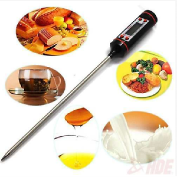 Dijital Mutfak Termometresi Dijital Termometre Süt Mama Barbekü On/Off Tuşlu Otomatik Kapanma - 2