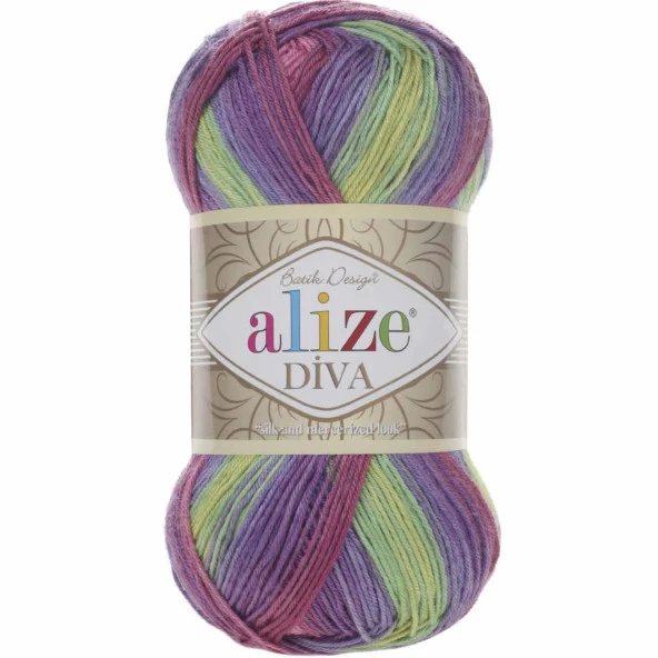 Alize Diva Batik El Örgü İpi  3241