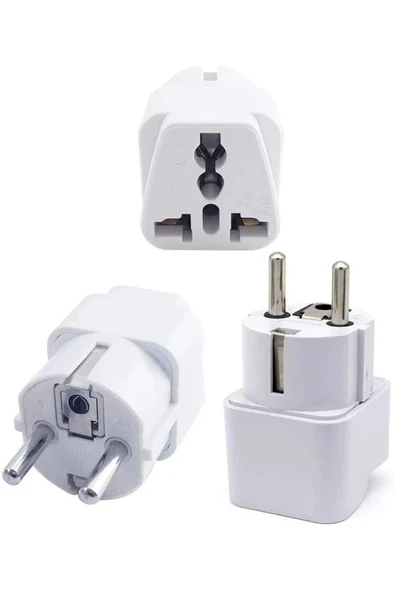 İngiliz Amerikan Tipi Priz Dönüştürücü UNİVERSAL TİP ÇEVİRİCİ ADAPTÖR İNGİLİZ AMERİKAN TİP TÜRK FİŞİNE UYUM - 6