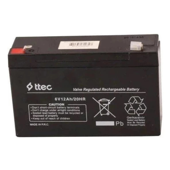 ÇOCUK OYUNCAK ARABALARININ ARAÇLARININ 6 volt AKÜSÜ - 6V 12Ah - 6 VOLT 12 AMPER AKÜ BATARYA PİL ürün görseli 1