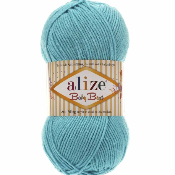 Alize Baby Best El Örgü Bebe İpi 287 Turkuaz