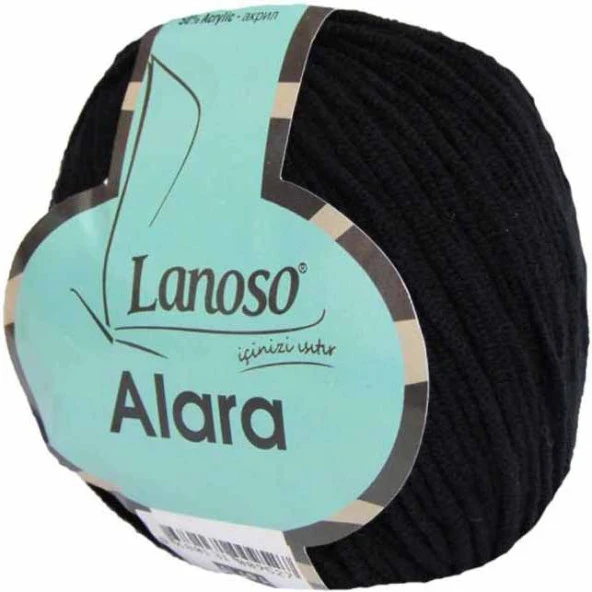 Lanoso Alara Amigurumi Örgü İpi 960 Siyah