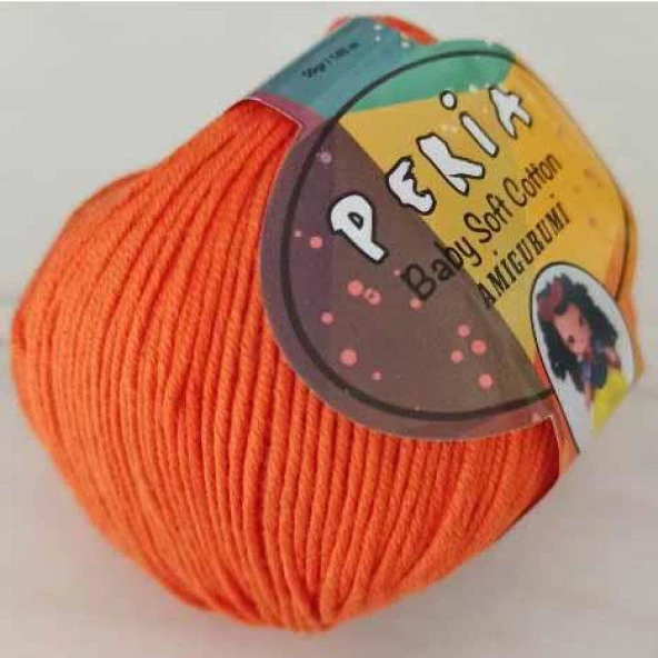 Peria Baby Cotton Amigurumi Örgü İpi 12 Turuncu