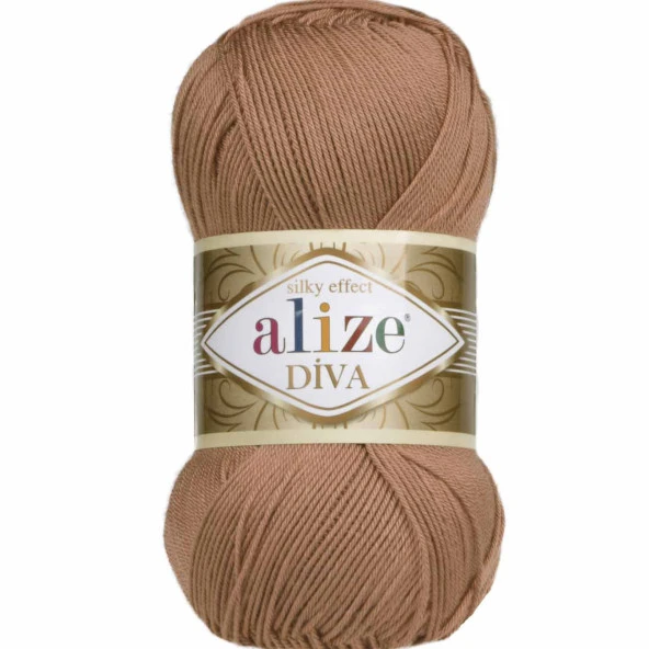 Alize Diva El Örgü İpi 261 Kızıl Kahve