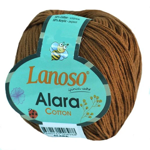 Lanoso Alara Amigurumi Örgü İpi 922 Kahverengi