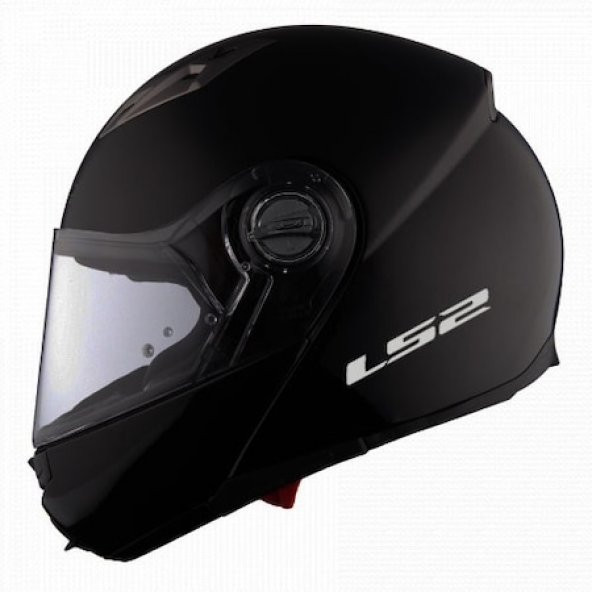LS2 GURONI MAT SIYAH ÇENE AÇILIR MOTOSİKLET KASKI