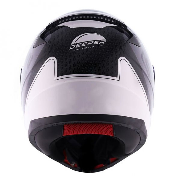 LS2 RAPID DEEPER MAT BEYAZ-SİYAH KASK - 2