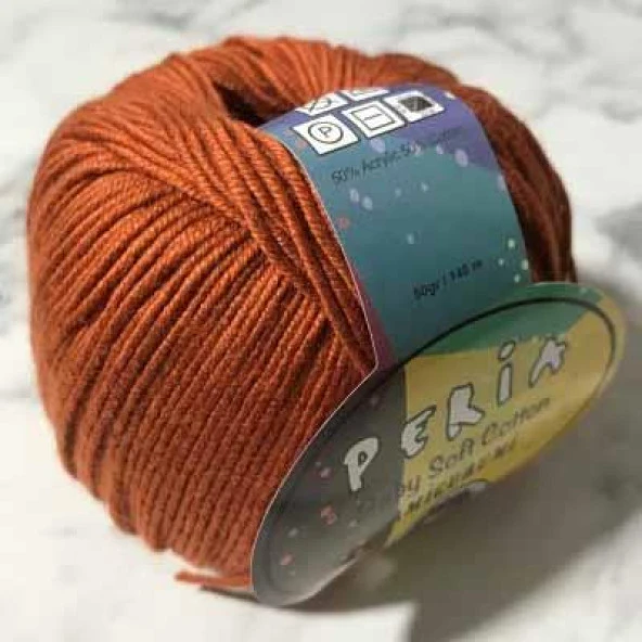 Peria Baby Cotton Amigurumi Örgü İpi 61 Kiremit