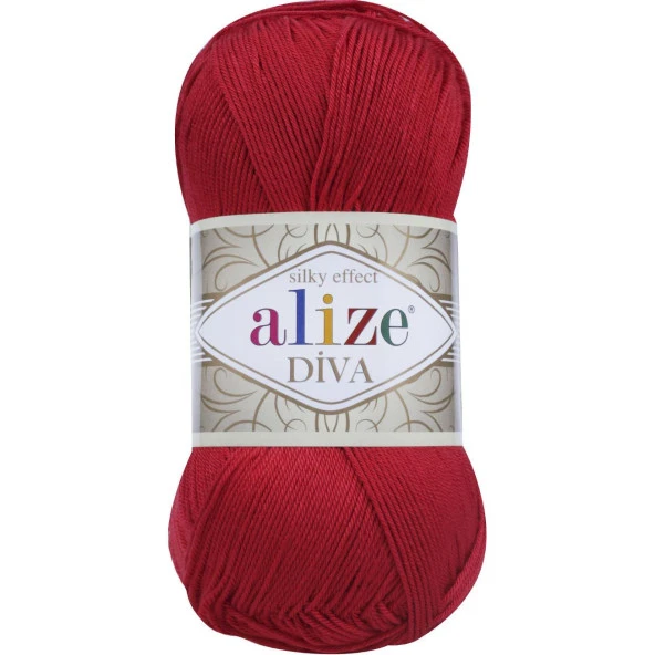 Alize Diva El Örgü İpi 106 Kırımızı