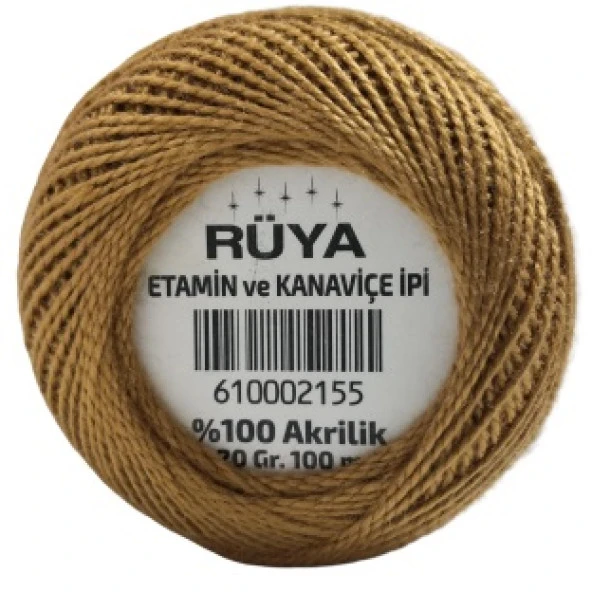 Rüya Etamin İpi 11 Sütlü Kahve