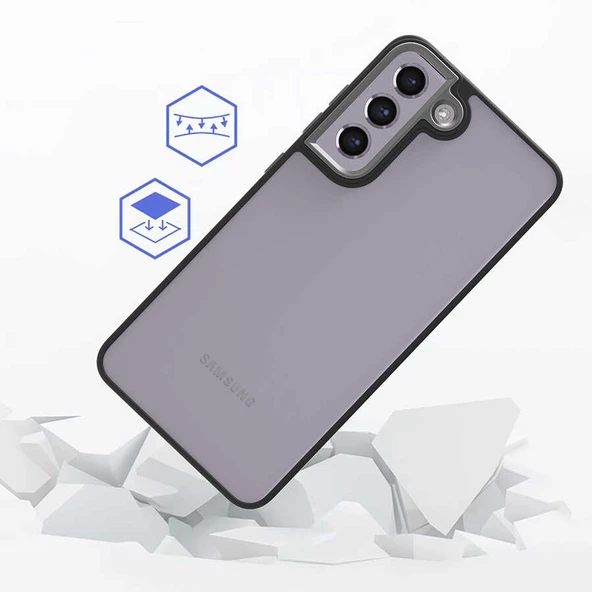 Galaxy S21 FE Kılıf Zore Flora Buton,Kenar Çevresi Renkli Kılıf - Resim 9