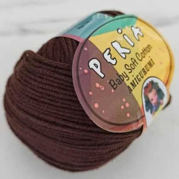 Peria Baby Cotton Amigurumi İpi 2 Koyu Kahve