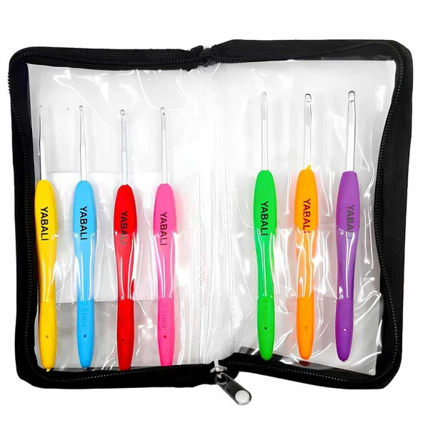 Yabalı Silikon Saplı Yün Örgü Tığ Seti 7li - Resim 6