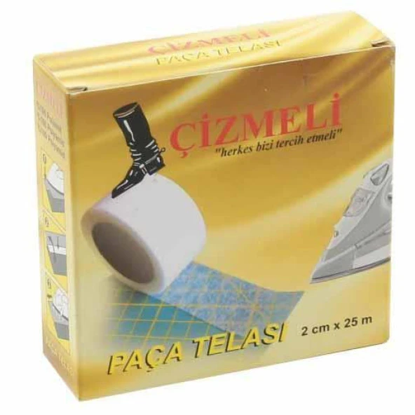 Çizmeli Çift Taraflı Ütüyle Yapışan Tela (2 Cm) 25 Metre