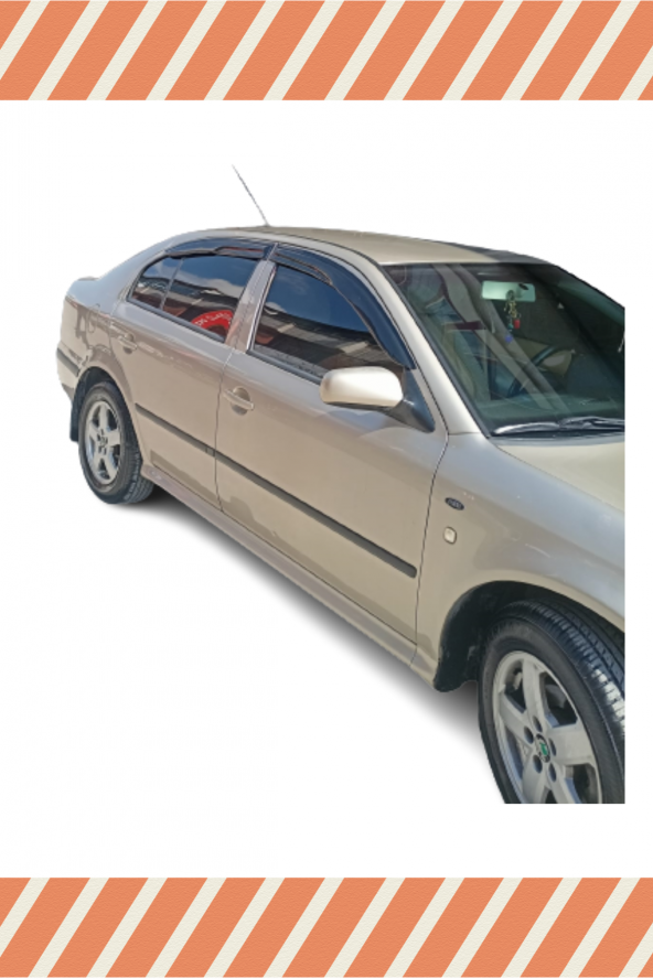 NOVDES Skoda octavia sedan 1996-2004 modellerine özel 4’lü mügen tip cam rüzgarlığı - Resim 3