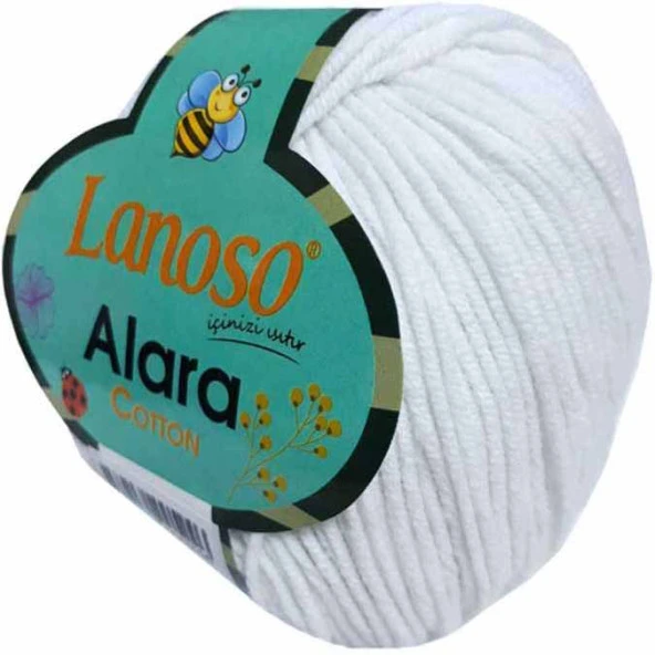 Lanoso Alara Amigurumi Örgü İpi 955 Beyaz