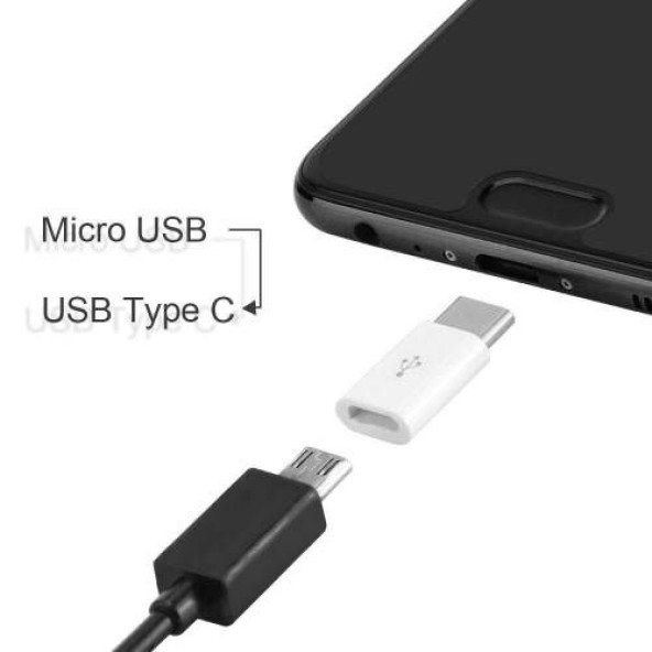 Mikro Usb Girişli Telefon Şarj Aletini Yeni Nesil Type-C Otg Mikro USB Adaptör Dönüştürücü Çevirici - 4