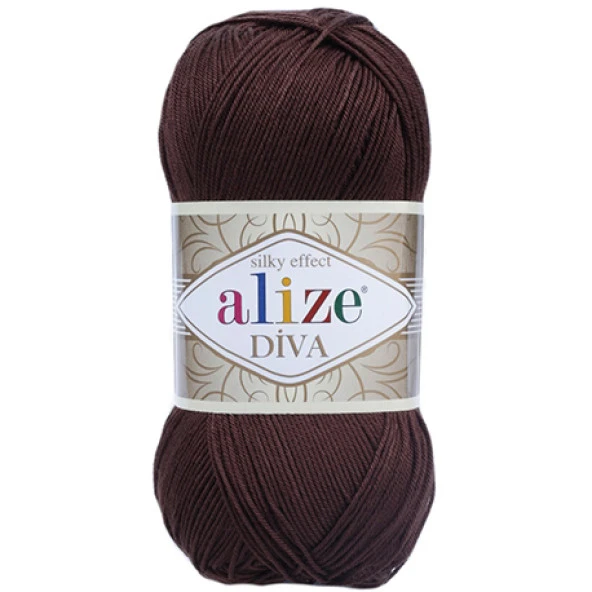 Alize Diva El Örgü İpi 26 Kahverengi