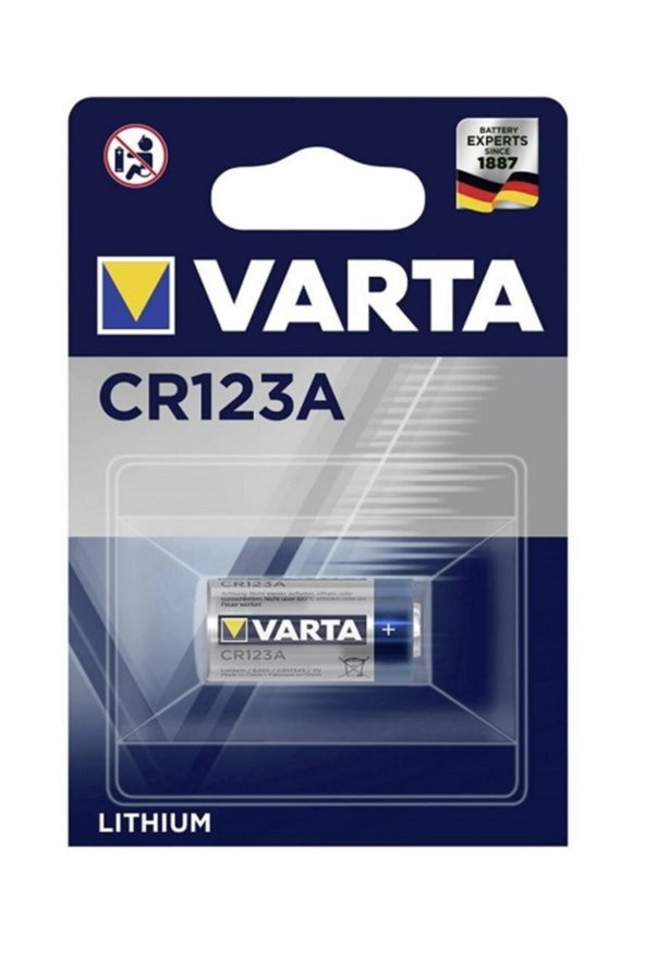3VOLT LİTYUM PİL VARTA CR123A 3 VOLT LİTHİUM PİL - Varta CR123A 3 Volt Lityum Pil Tekli