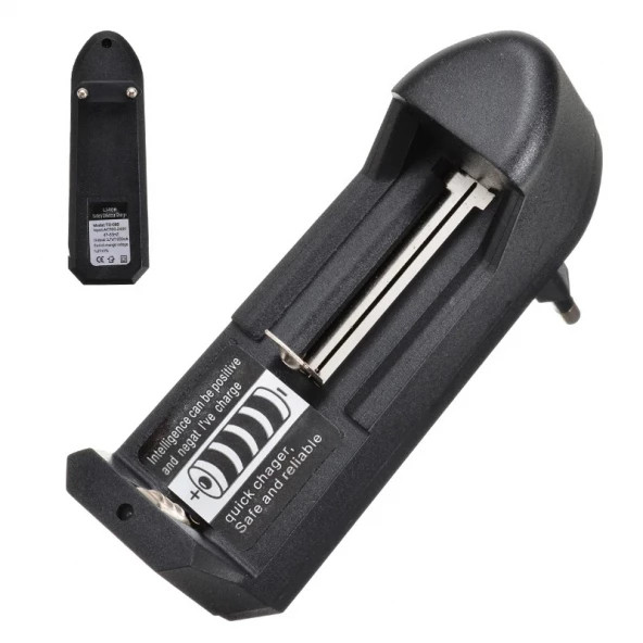 Lİ-İON 18650-17650-17335-16500-14500 3.7v 4.2 Şarjlı Pil Şarj Cihazı Aleti - 18650 PİL ŞARJ CİHAZI TEKLİ Lİ-ON BATTERY UNIVERSAL CHARGER - 5