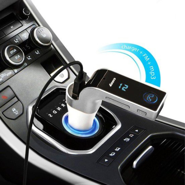 2024 Yeni Model Bluetooth 4.1 Araç Kiti Car G7 Fm Transmitter Çakmaklık Girişli Mp3 Çalar Usb Aux - 6