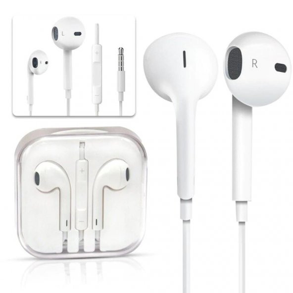HUAWEİ UYUMLU 3.5 MM JAK GİRİŞLİ KENDİNDEN ORJİNAL MİKROFONLU KULAK İÇİ KULAKLIK EARPODS TİPTE