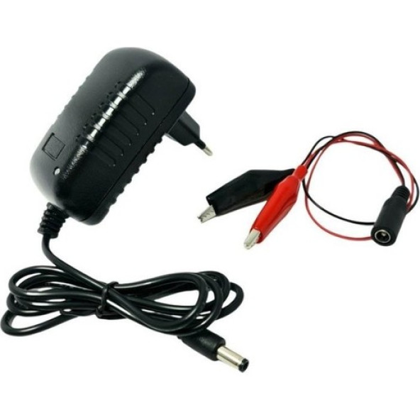 Pilsan Uyumlu 6 Volt 12 Amper Akü için 6V 12Ah Aküyü Şarj Edebilecek Şarj Cihazı Şarj Aleti Cihazı 6 volt akü şarj aleti cihazı adaptör (6V1A Adaptör)