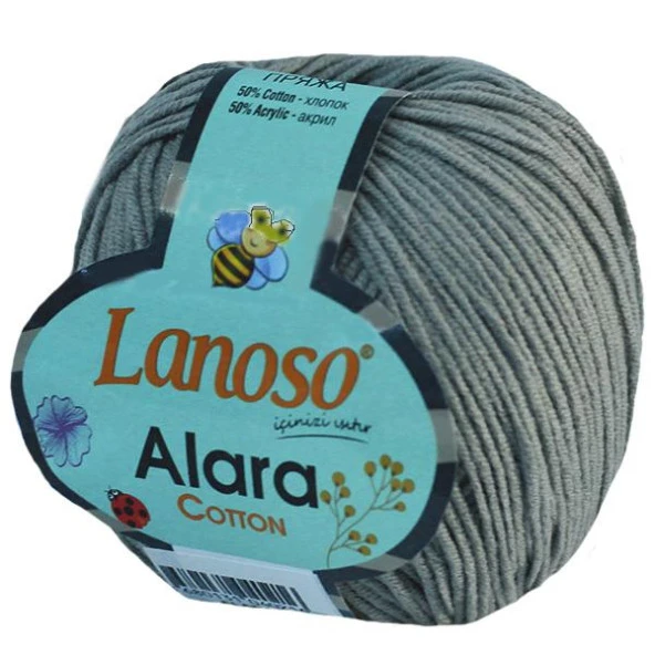 Lanoso Alara Amigurumi Örgü İpi 952 Koyu Gri