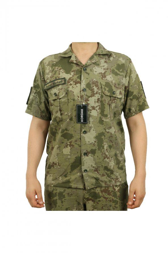 Kısa Kol Yazlık Askeri Gömlek - Asker Gömleği