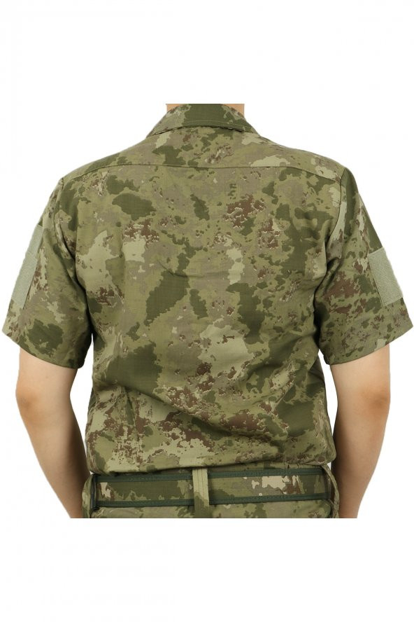 Kısa Kol Yazlık Askeri Gömlek - Asker Gömleği - 3