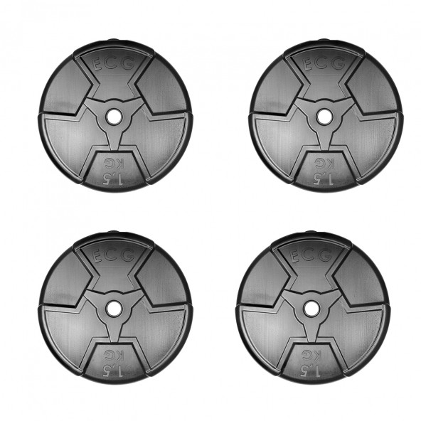 Ecgspor Özel Seri 1.5 Kg Siyah Plaka-4 Adet