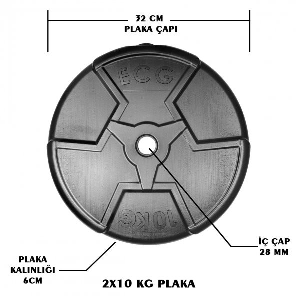 Ecgspor HERO Serisi 10 kg Plaka-2 Adet - 2
