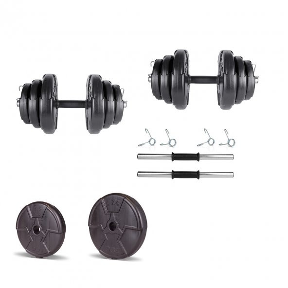 Ecgspor Hero Serisi 20 Kg Dambıl Seti Ve Ağırlık Seti Vücut Geliştirme Aleti