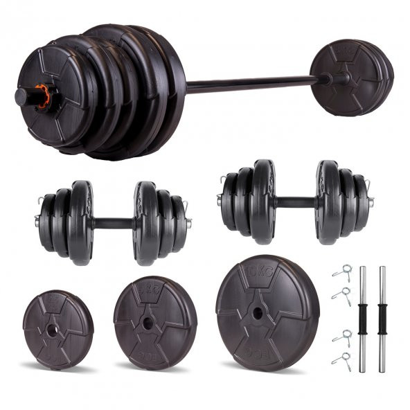 Ecgspor HERO Serisi 65 KG Dambıl Seti ve HSeti Ağırlık Fitness Seti
