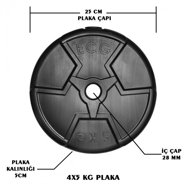 Ecgspor HERO Serisi 5 kg Plaka-4 Adet - 2