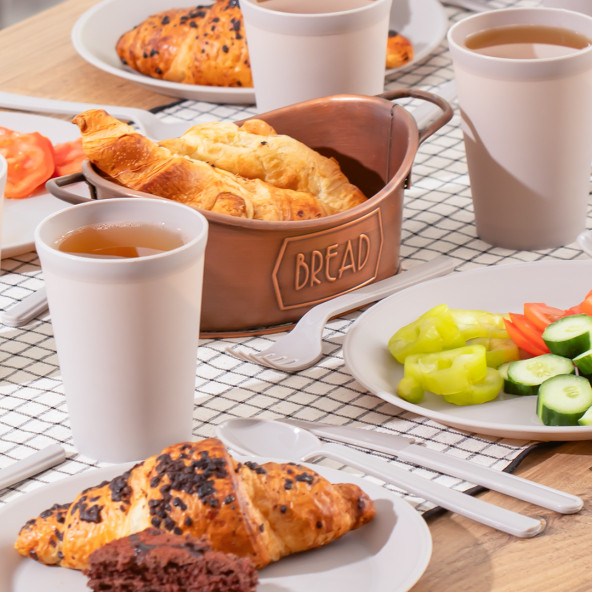 Porsima 0039 Karizma 6 Kişilik Piknik Seti - Çantalı Piknik Seti-32 Parça Piknik Organizer-Cappuccino - 2