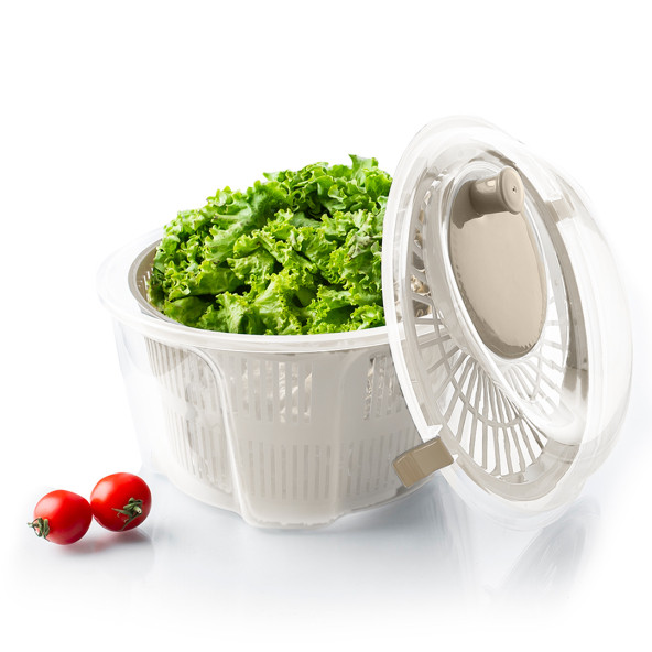 Porsima G-25 Gondol Vega Pratik Salata Kurutucu - Meyve Sebze Yeşillik Yıkama Kurutma Kabı Cappuccino - 4