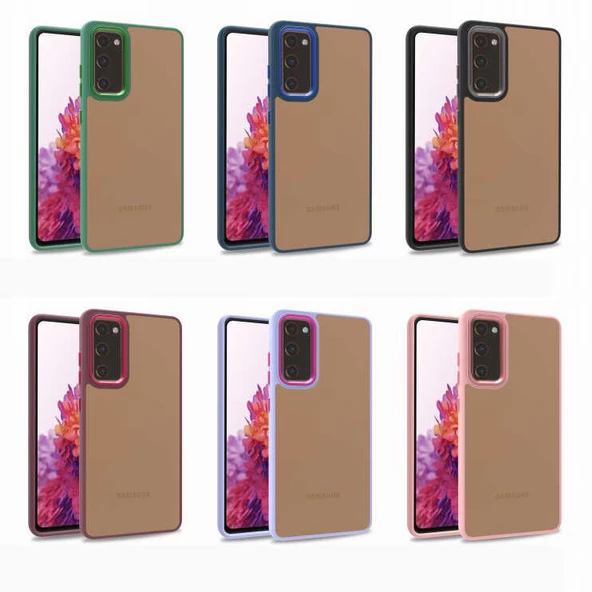 Galaxy S20 FE Kılıf Zore Flora Buton,Kenar Çevresi Renkli Kılıf - Resim 10