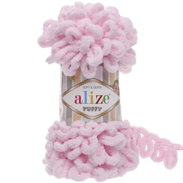 Alize Puffy El Örgü İpi 31 Bebe Pembesi
