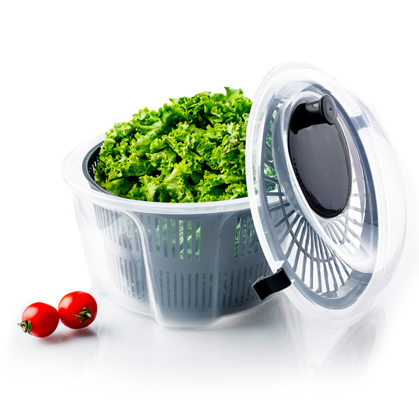 Porsima G-25 Gondol Vega Pratik Salata Kurutucu - Meyve Sebze Yeşillik Yıkama Kurutma Kabı Siyah - 3